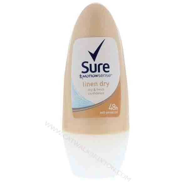 SURE | MOTIONSENSE LINEN DRY 48H ANTI PERSPIRANT ROLL ON 50ML
