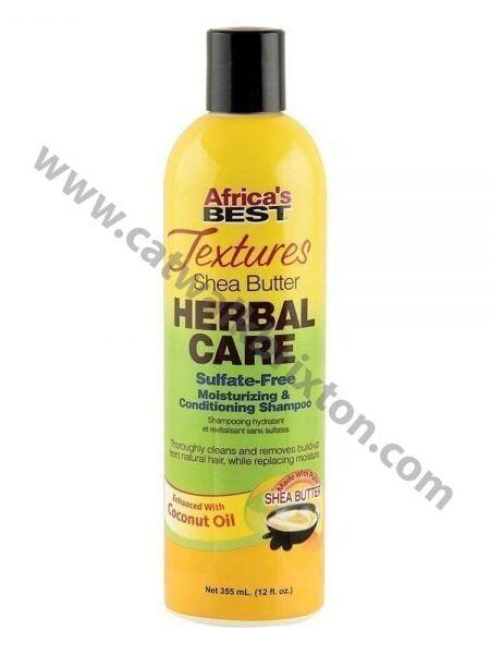 AFRICA'S BEST | Shea Butter Herbal Care Sulfate-Free Moisturizing & Conditioning Shampoo 12.0 oz