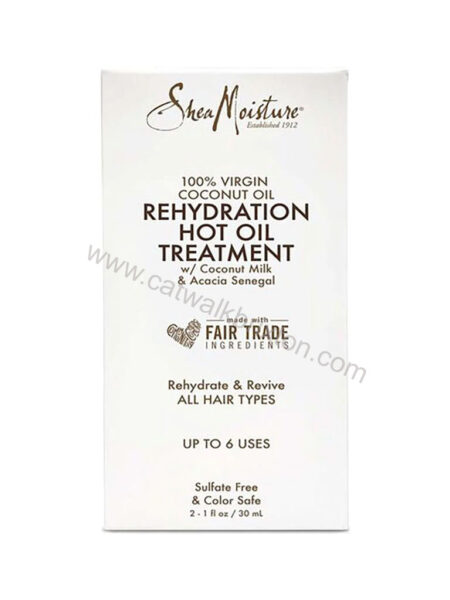 SheaMoisture | 100% Virgin Coconut Oil | Rehydration Hot Oil Treatment (2 - 1 oz.)