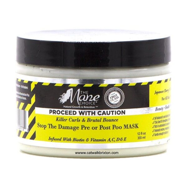 The Mane Choice | Proceed with Caution | Stop the Damage Pre or Post Poo Mask 12oz