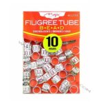 MAGIC COLLECTION | FILIGREE TUBE BEAD 012DIS SILVER 10MM