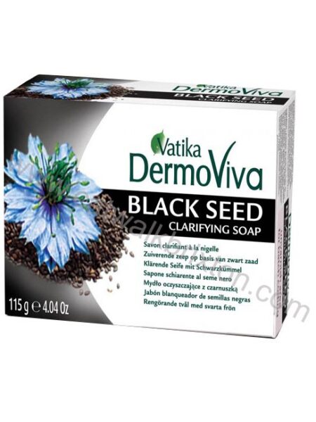 DABUR | VATIKA DERMO VIVA BLACK SEED CLARIFYING SOAP 115G