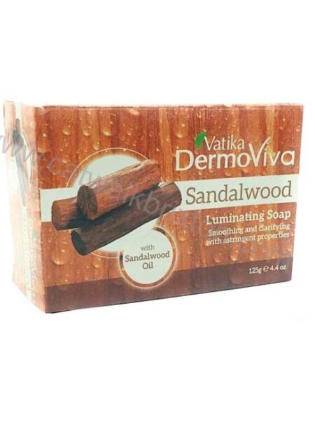 DABUR | VATIKA DERMO VIVA SANDALWOOD LUMINATING SOAP 125G