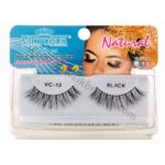 VICTORUS | TAPERED STRIP EYE LASH Natural Eyelashes Black VC-13