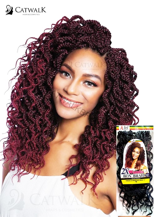 AFRI NAPTURAL 2X WANDA BOX BRAID 12" (12 INCHES)