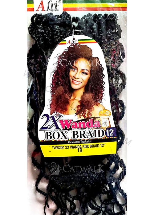 AFRI NAPTURAL 2X WANDA BOX BRAID 12" (12 INCHES)