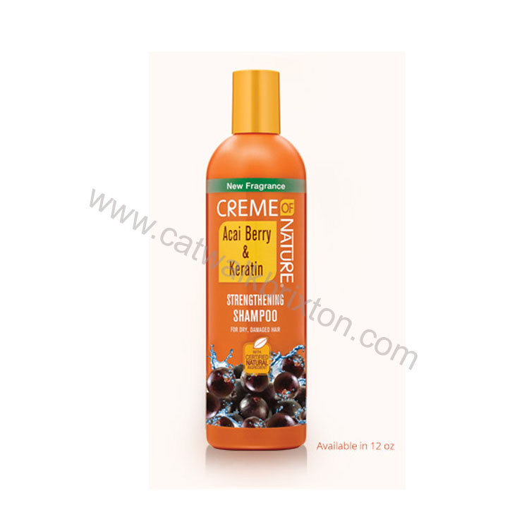 CREME OF NATURE | Acai Berry & Keratin | Strengthening Shampoo 12oz
