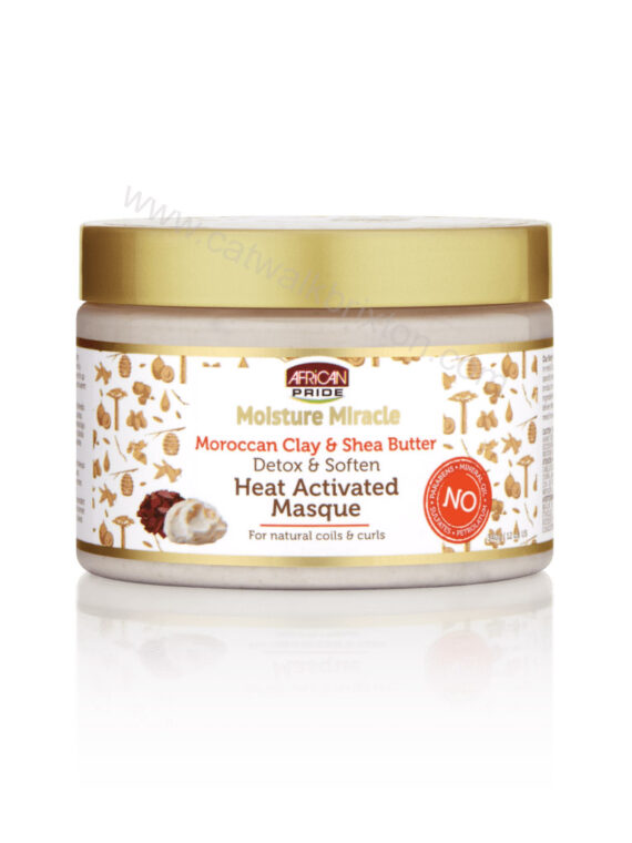 AFRICAN PRIDE | Moisture Miracle | Moroccan Clay & Shea Butter Masque 12OZ