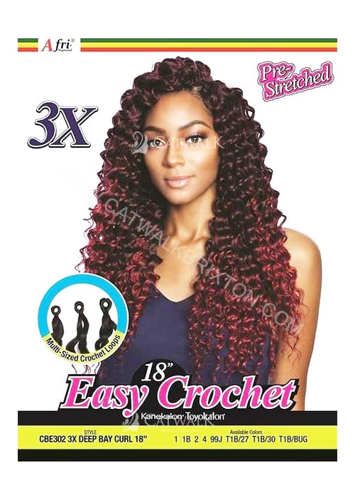 AFRI NAPTURAL 3X DEEP BAY CURL 18" (18 INCHES)