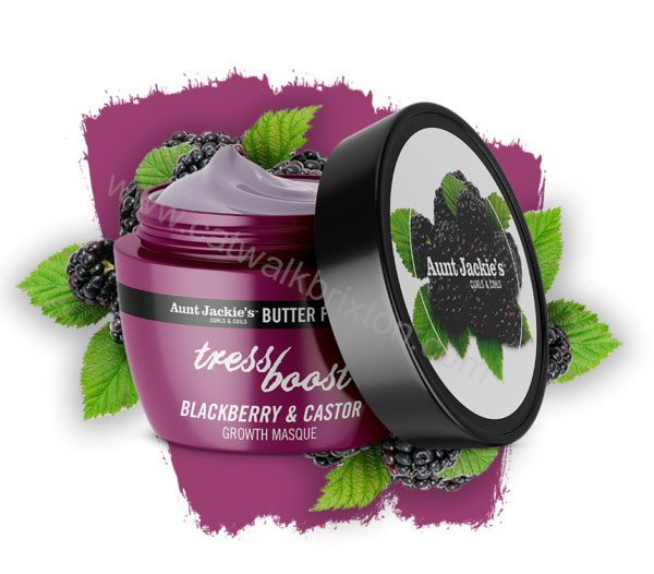AUNT JACKIES | New Butter Fashions | TRESS BOOST – Blackberry & Castor Hair Growth Masque 8oz