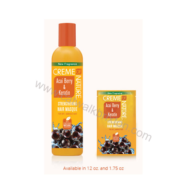 CREME OF NATURE | Acai Berry & Keratin | Strengthening Masque