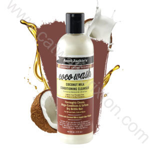 AUNT JACKIES | COCONUT CREAM | Coco Wash – Coconut Milk Conditioning Cleanser 12 oz