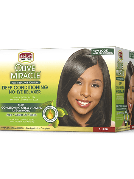 AFRICAN PRIDE | Olive Miracle | Super Relaxer Kit 1 APPLICATION