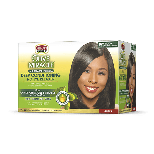 AFRICAN PRIDE | Olive Miracle | Super Relaxer Kit 1 APPLICATION