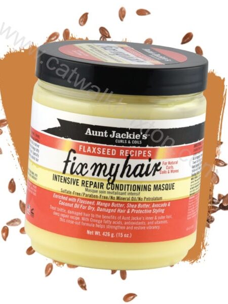 AUNT JACKIES | FLAXEED | Fix My Hair – Intensive Repair Conditioning Masque 15 oz