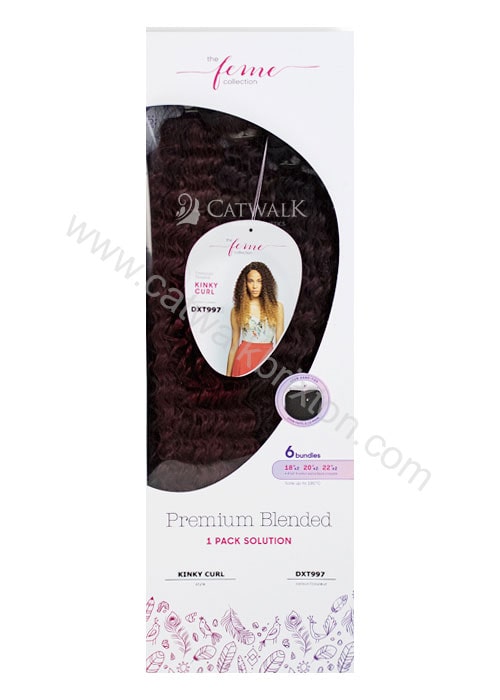 FEME | PREMIUM BLENDED | 1 PACK SOLUTION KINKY CURL 18", 20", 22"