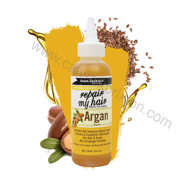 AUNT JACKIES | Natural Oils | Repair My Hair – Argan 4fl.oz
