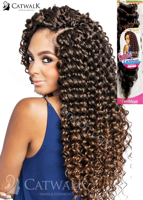 MANE CONCEPT | AFRI NAPTURAL | CARIBBEAN PRE-STRETCHED WATER FALL 18" (18 INCHES)