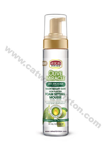 AFRICAN PRIDE | OLIVE MIRACLE | FOAM SETTING MOUSSE 8.5OZ