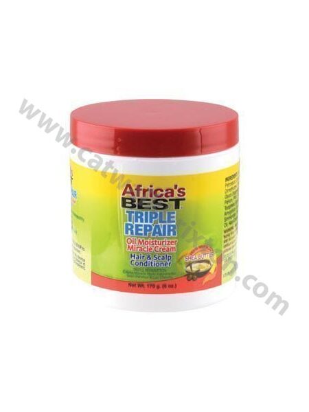 AFRICA’S BEST | TRIPLE REPAIR OIL MOISTURIZER MIRACLE CREAM 6.0 OZ