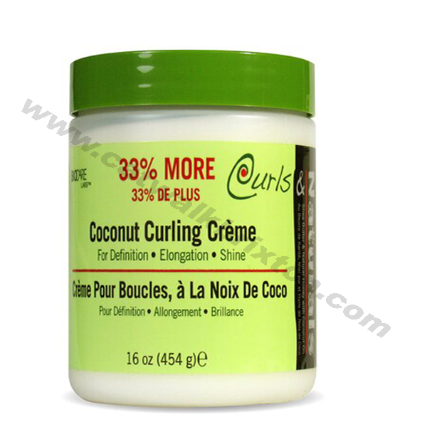 BIO CARE CURLS and NATURALS | Coconut Curling Crème | Bonus Size 16oz
