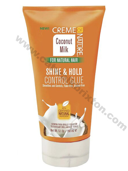 Crème of Nature | Coconut Milk | Shine & Hold Control Glue 5.1oz