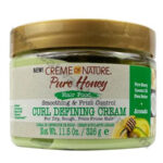 Crème of Nature | Pure Honey | Hair Food Smoothing & Frizz Control Curl Defining Cream 11.5 oz